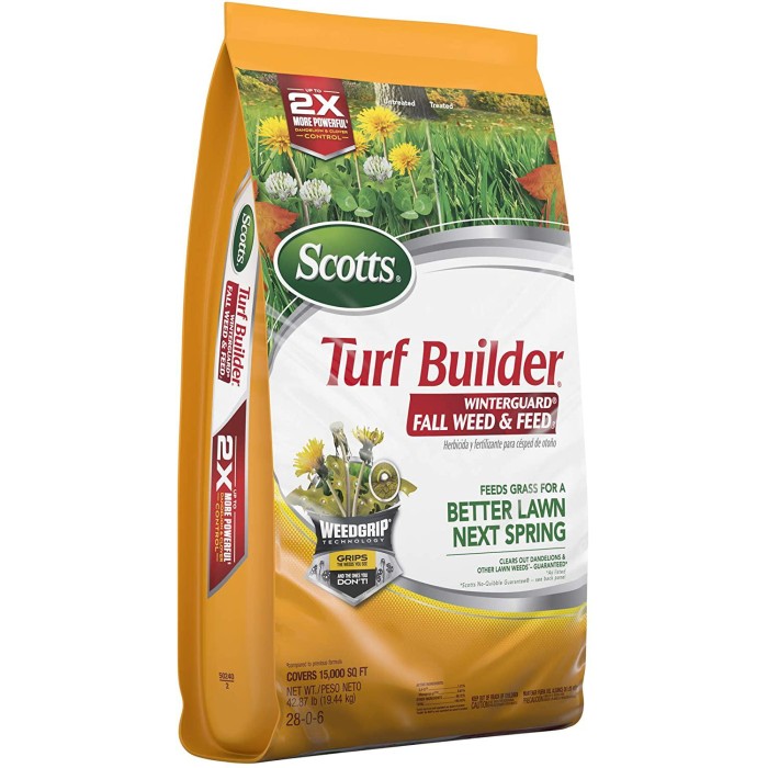 Scotts Turf Builder WinterGuard Fall Weed and Feed 3, 15,000 ...